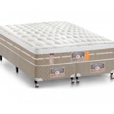 Imagem de Conjunto Cama Box Queen Size Castor Star Air Pocket One Face (158x198x72)