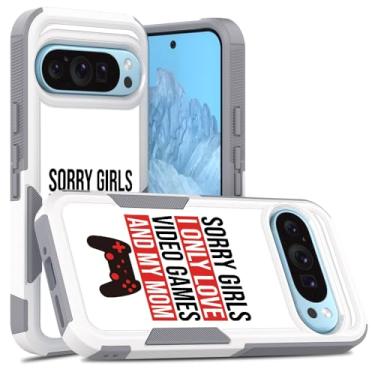 Imagem de Candykisscase Para Google Pixel 9, R2D2 Astromech Droid Robot Pattern Absorção de Choque Hard PC e Silicone Hybrid Dual Layer Armor Defender Case para Google Pixel 9 Pro (palavras de videogame)