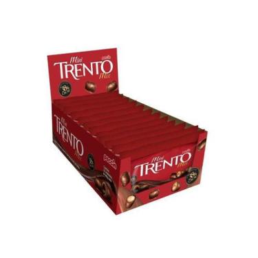 Imagem de Chocolate Com Wafer Mini Trento Recheio Chocolate C/12 - Peccin