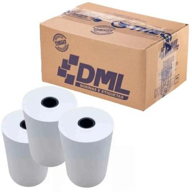 Imagem de Bobina Termica 79mm X 80m Dml Caixa 16 Unid Branca