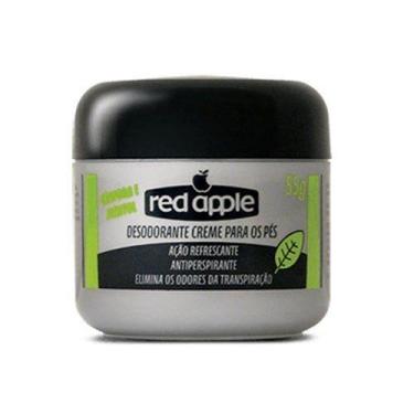 Imagem de Creme para Pés Red Apple Cânfora Menthol Embalagem 55G