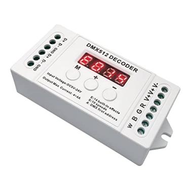 Imagem de GIDEALED Decodificador Dmx Com Display Digital Rdm, Driver Dimmer Dmx512 (Decodificador Dmx Rgbw De 4 Canais)