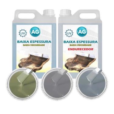 Imagem de Resina Baixa Espessura 5KG + 3 Cores Sólidas - Resinas ag