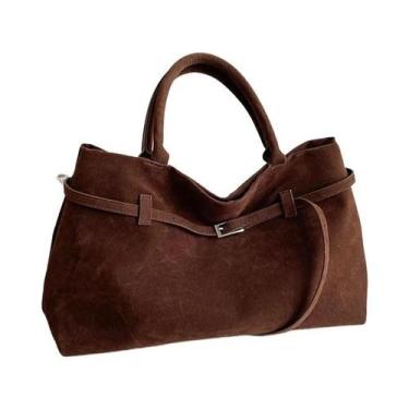 Imagem de Bolsa Tote Retrô de Grande Capacidade para Mulheres - Outono/Inverno -