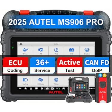 Imagem de Autel Scanner MaxiSys MS906 PRO, 2025 MS906Pro 2.0 igual ao MS906 MAX Up de MK906 MS906BT MP900BT MK900BT, 36+ serviço, teste ativo bidirecional 3000+, codificação ECU, CAN FD DoIP, VAG Guided, FCA