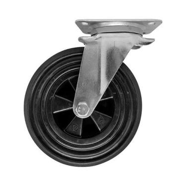 Imagem de Rodízio giratório container lixeira plástico 8x2 200kg - AJAX