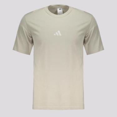 Imagem de Camiseta Adidas 3 Stripes Cinza e Branca-Masculino