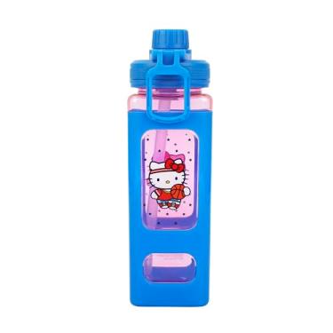 Imagem de Bioworld Garrafa de água de plástico azul Hello Kitty Basketball 680 g