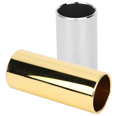 Imagem de 2pcs Acessório de Substituição de Barra Slides Guitarra Aço Inoxidável Em Prata e Ouro para Melhorar a Qualidade do Som