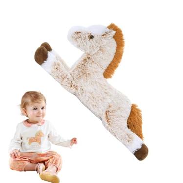 Imagem de Bohany Cavalo De Pelúcia Animal,Brinquedo Educativo Cavalo Realista - Travesseiro Adorável E Aconchegante De 21 Polegadas Para Bebés Crianças Jardim Zoológico Escola Páscoa Colecionadores