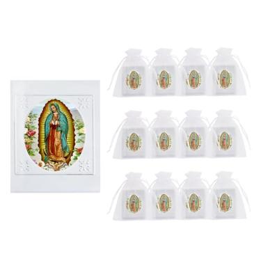 Imagem de Rotel 12 Unidades De Livros Oração Da Virgen Guadalupe Em Massa Para Lembrancinhas Festa Quinceañeras Casamento Batismo,Recuerdos Boda Bautizo 15 Años En Español,Centros Mesa Mi Primera Comunion Dec