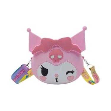 Imagem de Kawaii Hello Kitty Bolsa De Silicone Pequena Bolsa Fashion Sanrio Prin