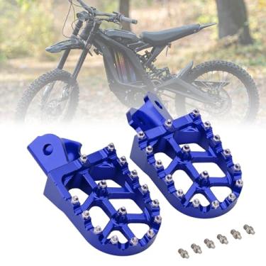 Imagem de smotrcc Apoios Para Os Pés Cnc Surron, Pedais De Motocicleta Compatíveis Com Surron Light Bee Xs Segway X260 X160 Talaria Sting Mx3 Mx4 Xxx Dirt Bike - Azul