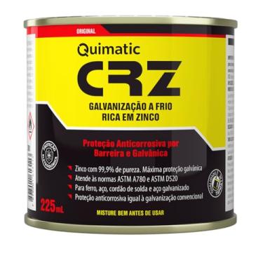 Imagem de CRZ Galvanização a Frio 225 mL Quimatic Tapmatic, Cinza Escuro Fosco