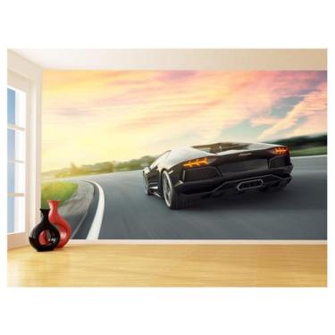 Imagem de Papel De Parede 3D Carro Lamborghini Aventador 3,5M Car175 - Você Deco