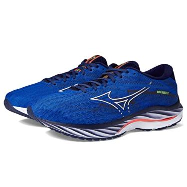 Imagem de Mizuno Tênis de corrida masculino Wave Rider 27, Surf the Web-branco, 10