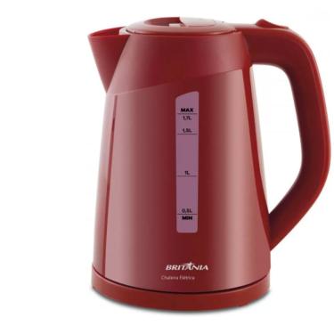 Imagem de Chaleira Eletrica Britania 1,7l Desligamento Automatico 1200w Vermelho 110V