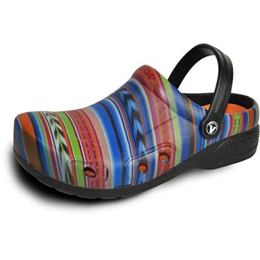 Imagem de Tênis de trabalho masculino Vangelo profissional antiderrapante, sem cadarço, sapato de enfermeiro, chifre, Ritz, preto, branco, limão, várias cores, peça um tamanho acima, Multi Color-1, 11