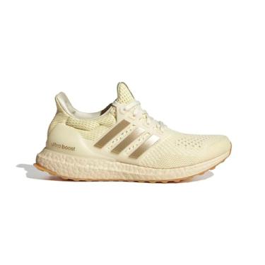 Imagem de adidas Ultraboost 1.0 Sustain Tênis feminino, Branco/Cyber Metallic/Warm Vanilla, 34