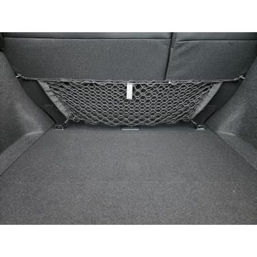 Imagem de Rede de carga elástica estilo envelope automotivo para Jeep Wrangler 4 XE 2022 2023 - Organizador e armazenamento premium de porta-malas - Rede de bagagem para SUV - Melhor organizador de carro para Jeep Wrangler