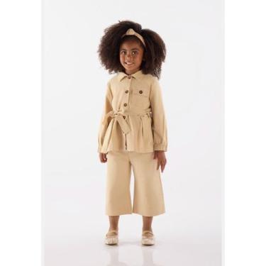 Imagem de Jaqueta Trench Coat Infantil Feminina em Sarja Up Baby, 2