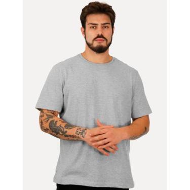 Imagem de Camiseta Individual Masculina Comfort Icon Cinza Mescla, L/G
