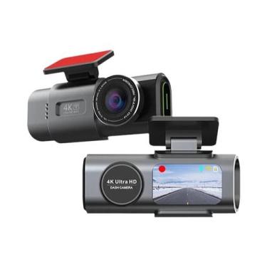 Imagem de Câmera De Painel 4K GPS WiFi Com Visão Noturna, Mini Lente Traseira, D