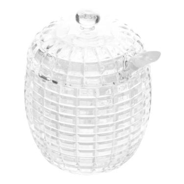 Imagem de Açucareiro De Cristal Com Colher Tress 210Ml - Lyor