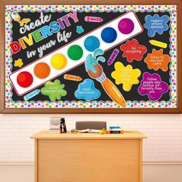 Imagem de Decorações de quadro de avisos ZOIIWA Paint Splatter Art Theme