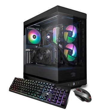 Imagem de iBUYPOWER - Y40 Black Gaming Desktop - Intel Core i7-14700KF - GeForce RTX 4080 Super 16GB - 32GB DDR5 RAM - 2TB NVMe - Preto-Y40BI7N48S01