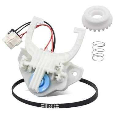 Imagem de Peças atualizadas WH03X30517 WH05X25036 do modo de lavadora, WH05X24185 Embreagem, WH01X27538 Correia de acionamento da arruela e WH01X24434 Mola de arruela adequada para GE/Hotpoint