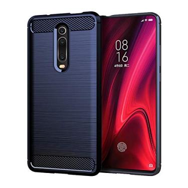 Imagem de Casecious Compatível com Xiaomi Mi 9T / Mi 9T Pro / K20 / K20 Pro Fibra de Carbono Macio TPU Escovado Linha Básica Capa Traseira para Telefone Capa Funda para Preta