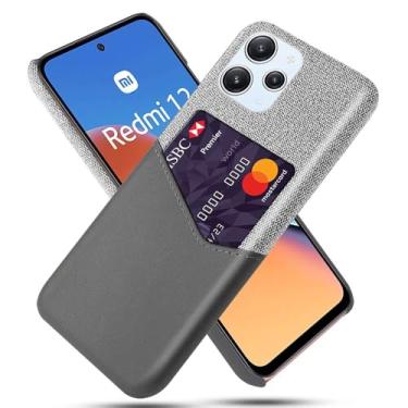 Imagem de Capa para Xiaomi POCO M6 PRO 5G,Tela e tampa de couro PU,Antideslizante,360°cobertura completa à prova de choque com 1 slot de cartão atrás,Prevenção de queda-Gray