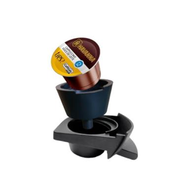 Imagem de 2x Adaptador Cápsulas Três Corações Para Cafeteira Dolce Gusto Preto
