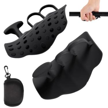 Imagem de BOXOB Punhos de ginástica para levantamento de peso, almofadas antiderrapantes para treino, luvas protetoras de mão de silicone para homens e mulheres, treinamento de ginástica, halteres, levantamento