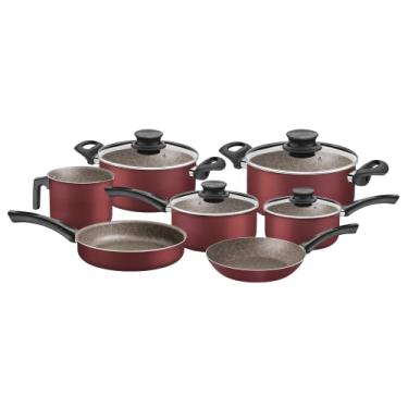 Imagem de Jogo Panelas Alumínio 7 peças Paris Vermelho Tramontina