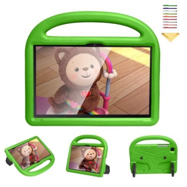 Imagem de UUcovers Capa infantil para tablet Samsung Galaxy Tab A7 de 10,4 polegadas 2022/2020 (modelo: SM-T503/T509/T500/T505/T507) com alça de silicone macio à prova de choque leve capa protetora para