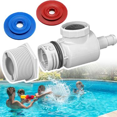 Imagem de Conjunto de conector UWF 9-100-9001 compatível com limpador de piscina Polaris Zodiac 380 280 180, peça de montagem de conector de parede universal de substituição e limpadores de piscina Pentair