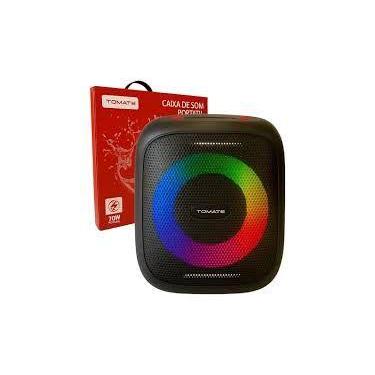 Imagem de Caixa de som bluetooth rgb portátil 70w tomate mts-8012