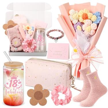 Imagem de Yetene Presentes de aniversário de 18 anos para meninas, ideias de presente de aniversário de 18 anos para crianças de 18 anos, presentes rosa para amigas, esposa, mãe, melhor amiga, irmã, sobrinha