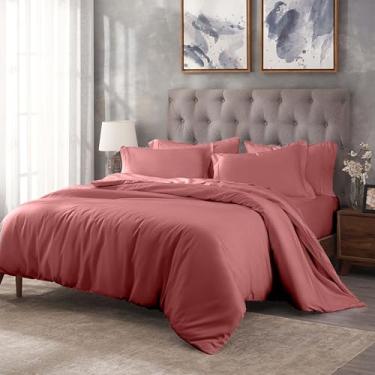 Imagem de Superior Jogo de lençol de cama de algodão egípcio 400 fios, 1 lençol elástico com bolso profundo, 1 lençol de cima, 2 fronhas, roupa de cama macia, lençóis de luxo, tecido acetinado, tamanho king