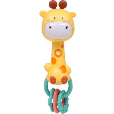 Imagem de Girafa Brinquedo Musical Com Luz e Sons Mordedor Buba Bebê Infantil