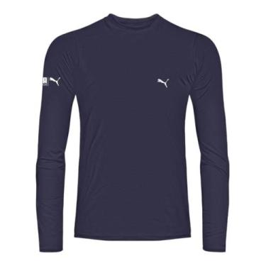 Imagem de Camisa Térmica Puma UV50+ Manga Longa Masculina, Grafite, G