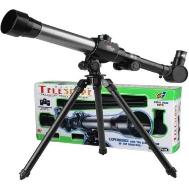 Imagem de Telescopio Astronomico Luneta Lunar Terrestre Kit Completo Tripe 40x Reflator Ciencia Espaço Escola