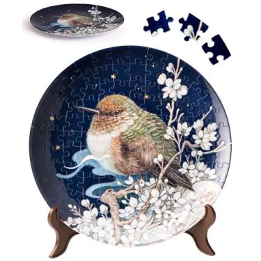 Imagem de PieceRelax Prato Quebra-Cabeça 3D Com 124 Peças - Phoenix Chan Bird On Plum Branch Presente Exclusivo E Decoração Para Casa Plástico [Pl1007]