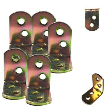 Imagem de Cantoneira 5 Unidades Aço Bicromatizada 3x3x1.9cm Bestfer