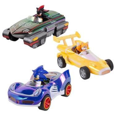 Imagem de NKOK Special Edition! Sonic, Shadow and Tails Pullback (3-Pack) - Sonic & All-Stars Racing Transformed (electroplated)