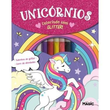 Imagem de Livro Unicórnios - Colorindo Com Glitter - Magic Kids