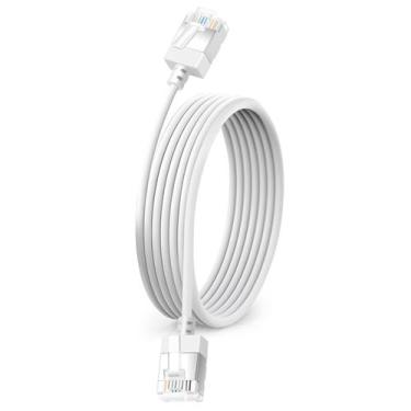 Imagem de Cabo Ethernet Dutevolns Ultra Slim Cat 6 3m Branco