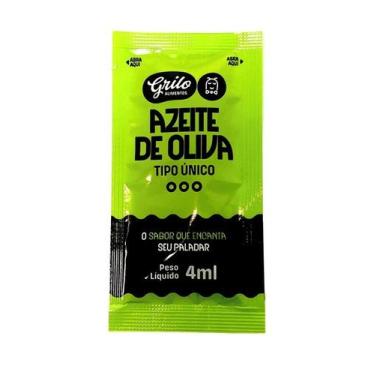 Imagem de Azeite de oliva grilo sachê 4ml c/ 204 unidades